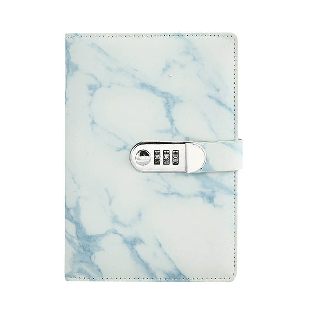 Creative Password Lock Journal Pu Leather Combination Lock Diary