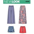 thumbnail image 1 of Creative Patterns New Look 6289 Misses' Pull On Pants or Shorts and Tie Belt, A (8-10-12-14-16-18), 1 of 2