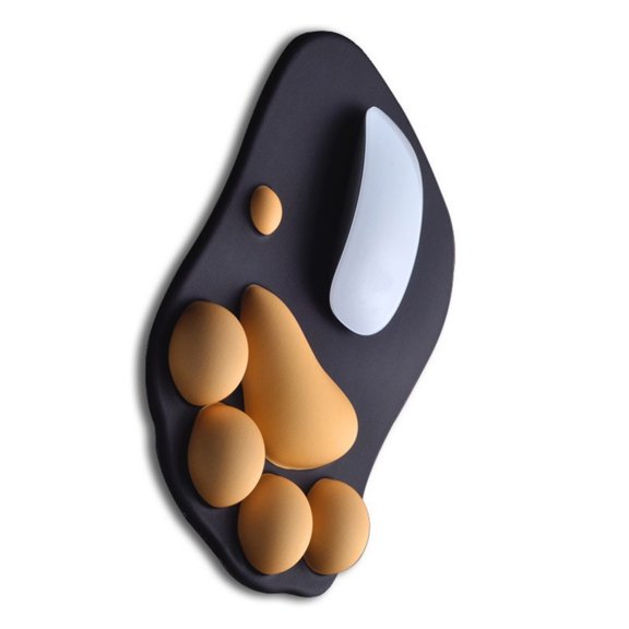 Creative Paw Pad with Wrist Rest for Laptop and Desktop Soft Silicone Mousepad Slip Proof