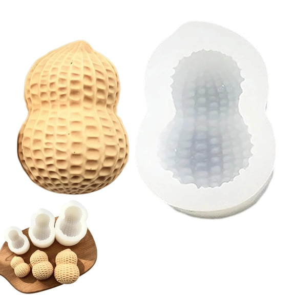 Creative Peanut Shaped Silicone Baking Mold, Multipurpose Chocolate Making Tool, Reusable Peanut Mold for Home Kitchen Cafe Restaurant DIY Dessert Baking
