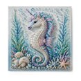 thumbnail image 1 of Creative Pearl Painting DIY Kit Ocean Theme, Marine Life Diamond Art Craft Set with Crystal Beads, DIY Wall Hanging Decor, Fun Handmade Hobby Activity,F, 1 of 8