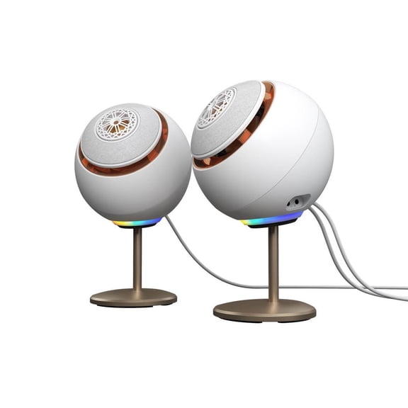 Creative Pebble Nova Premium 2.0 USB-C Speakers with Coaxial Drivers - White