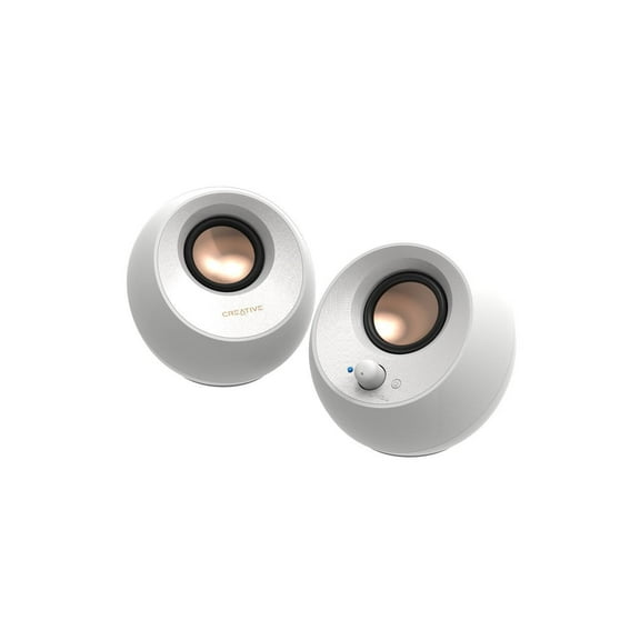 Creative Pebble V3 51MF1700AA003 8W 2.0 Bluetooth Speaker System - 8 W RMS - White