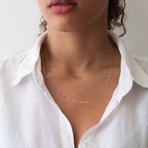 Creative Personality Sterling Silver Clip Clavicle Chain