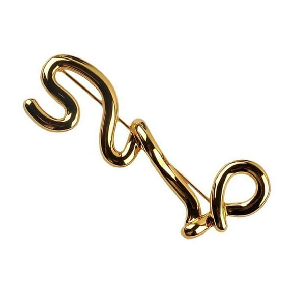 Creative Personalize Letter Brooch for Unique Styles In Various Occasions With Sturdy Alloy Materials Daily Use