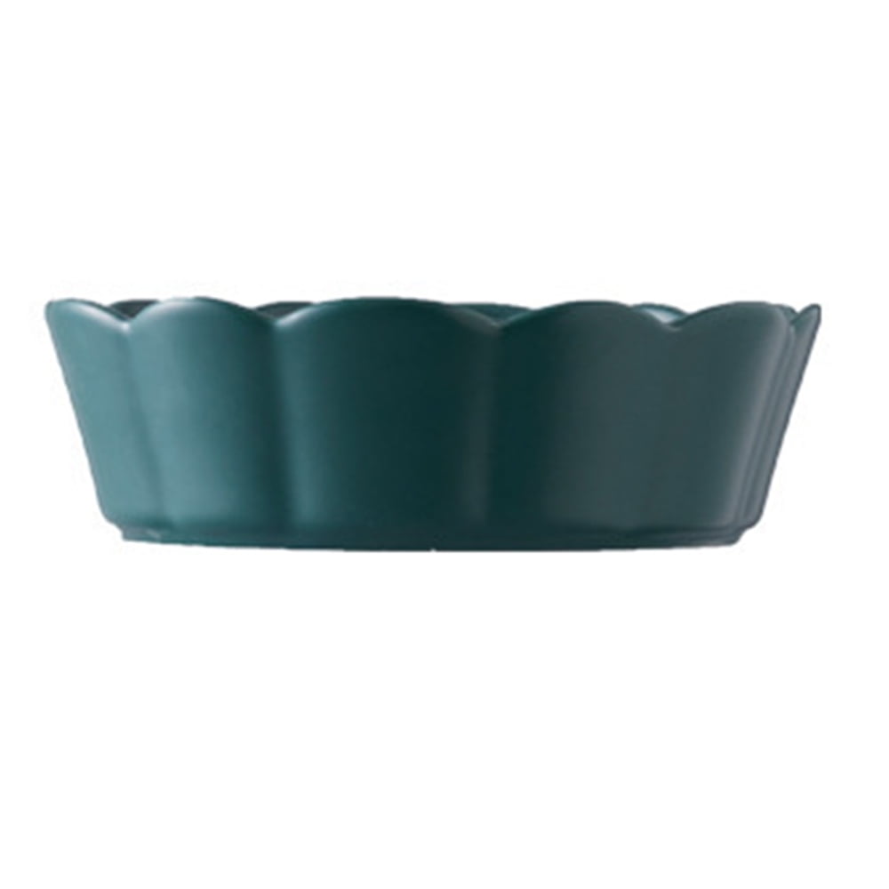 Creative Pet Ceramic Bowl Flower Cat Bowl Large Dog Bowl Anti-Overturning Pet Bowl - green