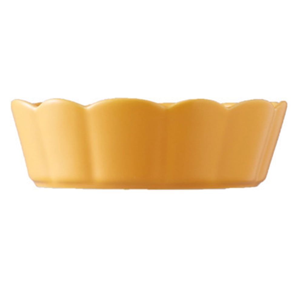 Creative Pet Ceramic Bowl Flower Cat Bowl Large Dog Bowl Anti-Overturning Pet Bowl - yellow