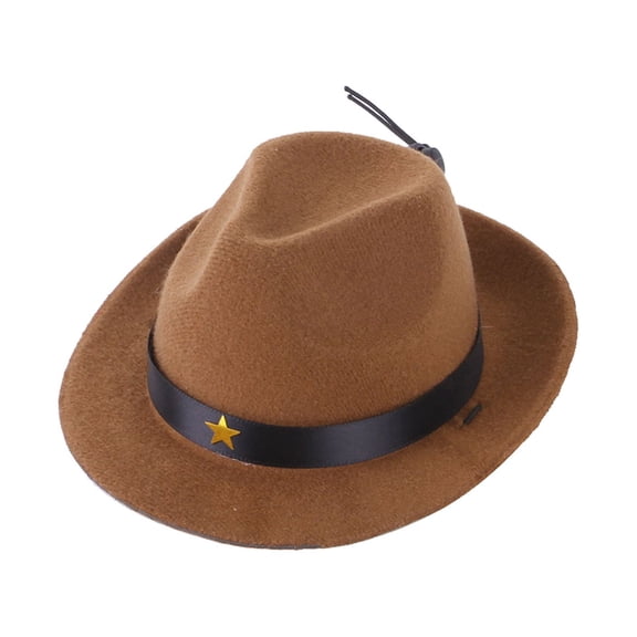 Creative Pet Cowboy Hat Set, for Dogs and Cats, Soft Cotton Polyester Breathable Pet Costume Accessory, Cute Decorative Headgear for Daily Wear, Birthday Parties, Cosplay, Holiday Events