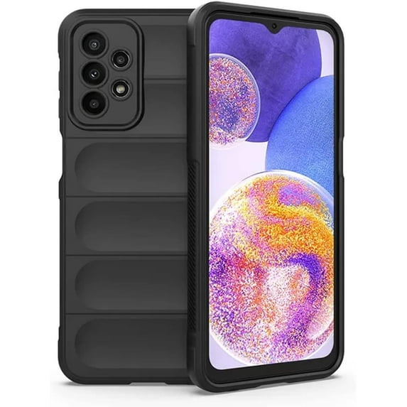 Creative Phantom Shield Shape Heavy Duty Protective Phone case with Plush Lining, Soft TPU Shockproof Back Cover for Samsung Galaxy M14 M13 M12 M32 M33 M52 M54 5G(Black,Samsung M33)
