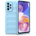 thumbnail image 1 of Creative Phantom Shield Shape Heavy Duty Protective Phone case with Plush Lining, Soft TPU Shockproof Back Cover for Samsung Galaxy Note 20 Ultra A14 A54 A34 A04E A03S(Sky Blue,Samsung A04 4G), 1 of 8