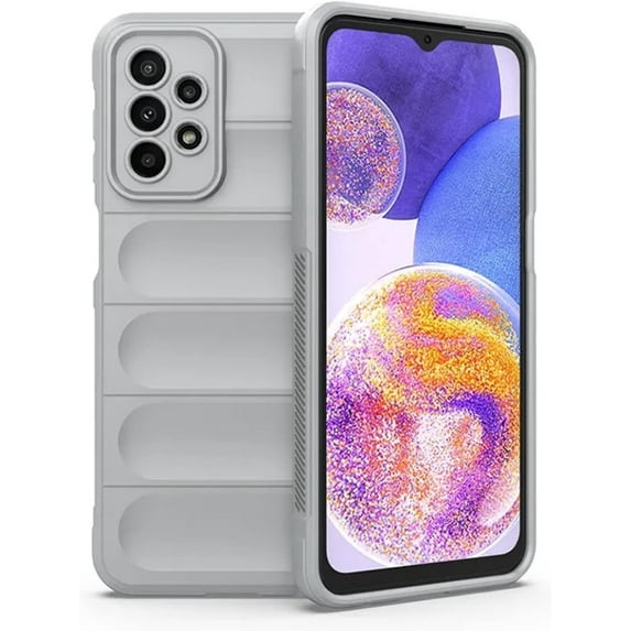 Creative Phantom Shield Shape Heavy Duty Protective Phone case with Plush Lining, Soft TPU Shockproof Back Cover for Samsung Galaxy S23 Ultra S22 Plus S21 FE A52S F14(Grey,Samsung S21 Ultra)