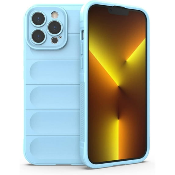 Creative Phantom Shield Shape Heavy Duty Protective Phone case with Plush Lining, Soft TPU Shockproof Back Cover for iPhone 14 11 Pro Max 12 13 Mini 6s 7 8 Plus SE XS XR(Sky Blue,iPhone 6S)