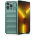 thumbnail image 1 of Creative Phantom Shield Shape Heavy Duty Protective Phone case with Plush Lining, Soft TPU Shockproof Back Cover for iPhone 14 11 Pro Max 12 13 Mini 6s 7 8 Plus SE XS XR(Green,iPhone 12), 1 of 8