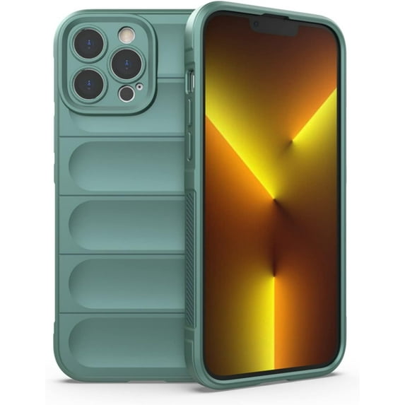 Creative Phantom Shield Shape Heavy Duty Protective Phone case with Plush Lining, Soft TPU Shockproof Back Cover for iPhone 14 11 Pro Max 12 13 Mini 6s 7 8 Plus SE XS XR(Green,iPhone SE 2022)