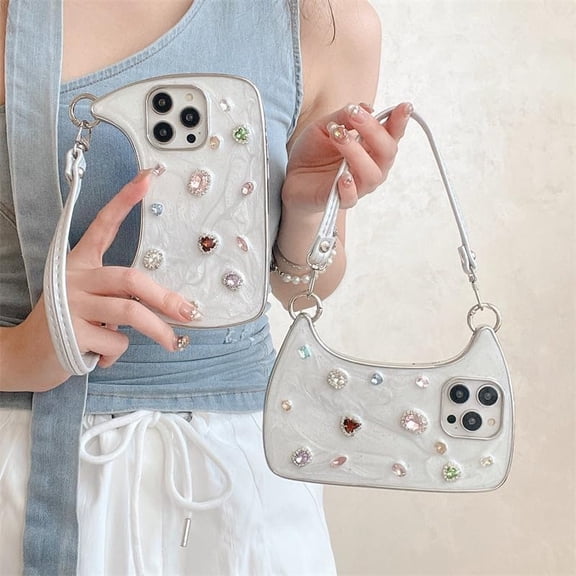Creative Phone Case with Top Handle – Handbag-Style Dropper Case for iPhone 16 Pro Max/16 Pro/15/14 Pro Max