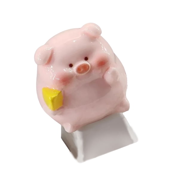 Creative Piggy Keycap Cartoon Keycaps For Crossed Mechanical Keyboards Single Key Replacement