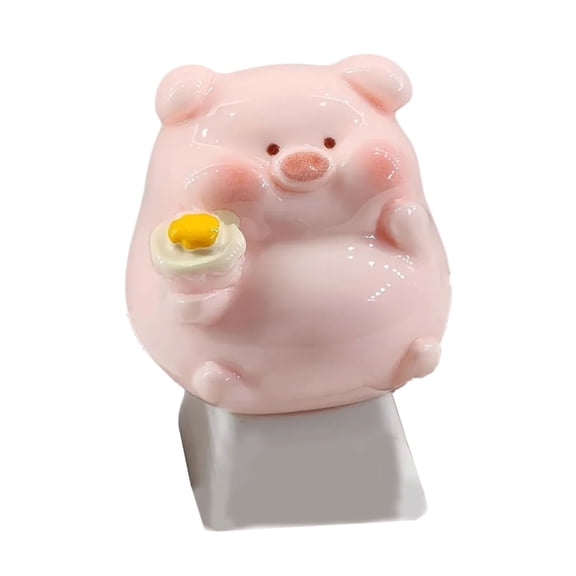 Creative Pink Piggy Keycap Cartoon Keycaps For Crossed Mechanical Keyboards Single Replacement