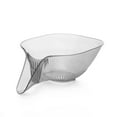 thumbnail image 1 of Creative Plastic Fruit Plate Salad Draining Bowl Vegetable Basin Rice Washing Basket Multifunctional Drainage Basket GREY-PP MATERIAL, 1 of 8