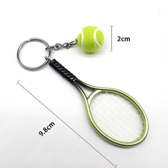 Creative Plastic Tennis Racket Key Ring