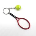 thumbnail image 1 of Creative Plastic Tennis Racket Key Ring, 1 of 2