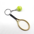 thumbnail image 1 of Creative Plastic Tennis Racket Key Ring, 1 of 2
