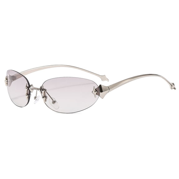 Trendy Props Elegant Metal Frame Sunglass Lightweight Star Polarized Lens For Birthday Girl Fashion Shades