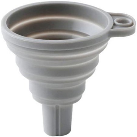 Creative Portable Folding Funnel, Telescopic Retractable Silicone Household Liquid Dispensing Funnel Utensils for Kitchen Gadgets(Grey)