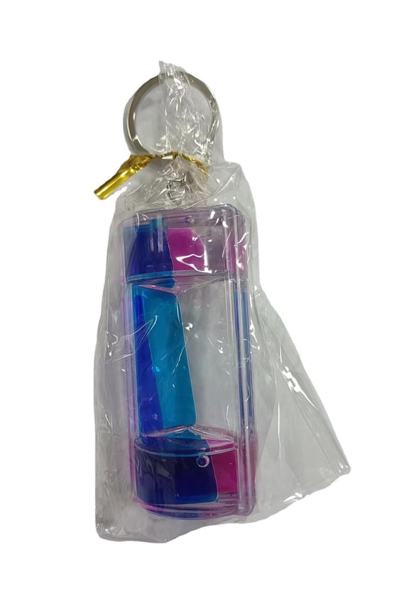 Creative Pressure Relief Double Color Liquid Oil Leakage Keychain Liquid