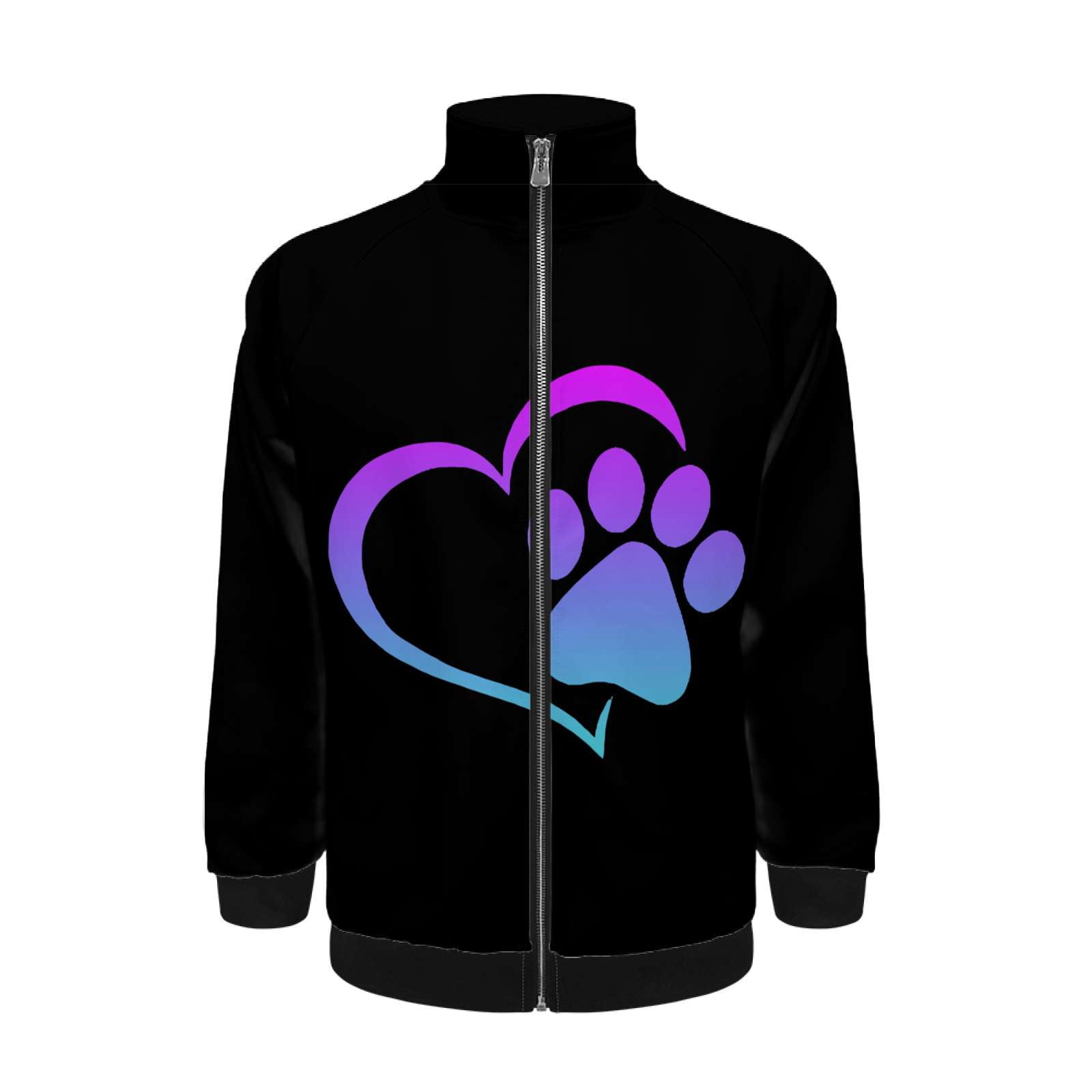 Creative Printing Love Foot Jacket Men's Street Cool Long Sleeves Coat ...