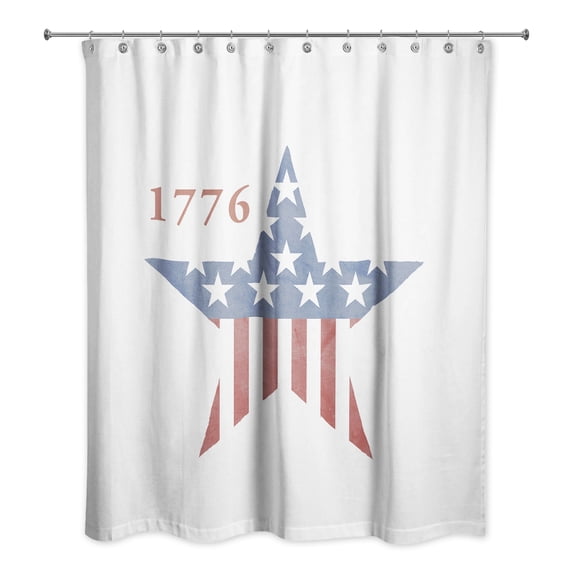 Creative Products 1776 Star 71x74 Shower Curtain