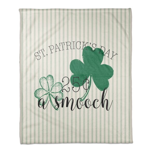 Creative Products 25 Cents A Smooch 50 x 60 Coral Fleece Blanket