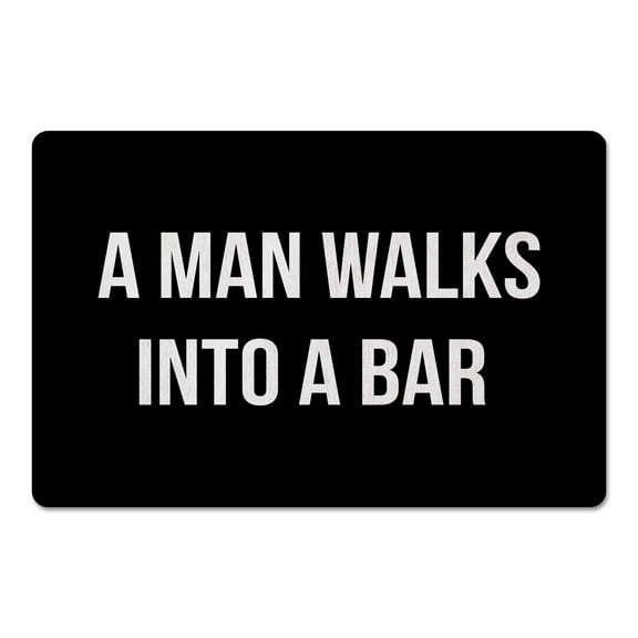 Creative Products A Man Walks Into A Bar 27x18 Floor Mat