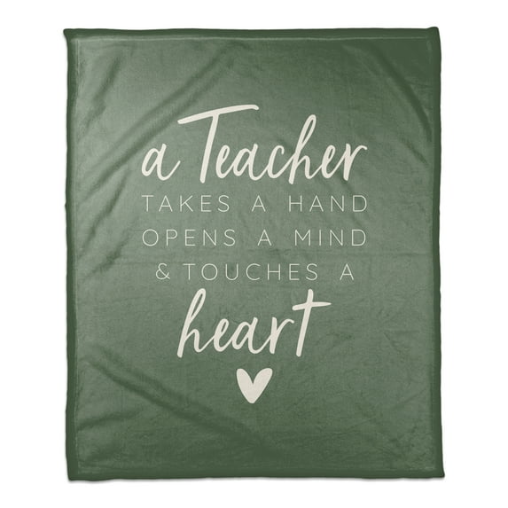 Creative Products A Teacher Takes A Hand Opens A Mind And Touches A Heart 50x60 Coral Fleece Blanket
