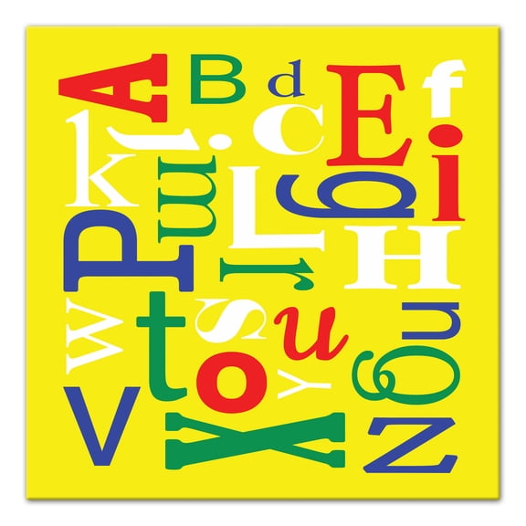 Creative Products ABC Jumble 20x20 Canvas Wall Art