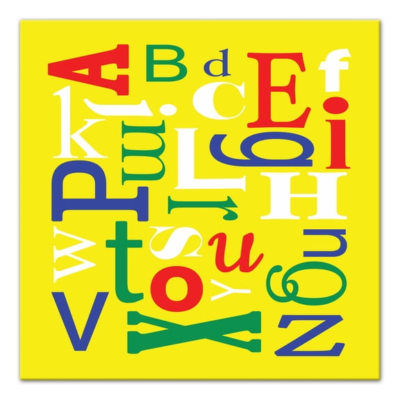 Creative Products ABC Jumble 24x24 Canvas Wall Art