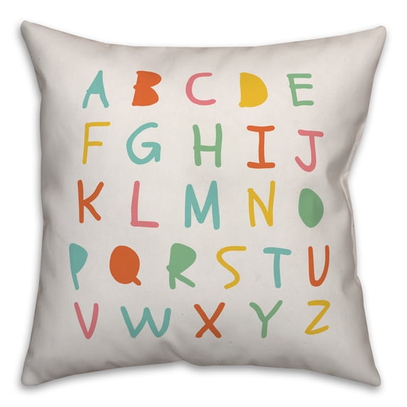 Creative Products ABC's 16x16 Spun Poly Pillow