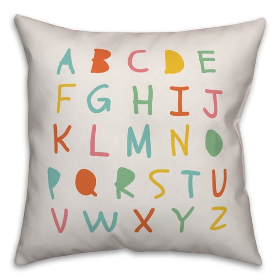 Creative Products ABC's 16x16 Spun Poly Pillow