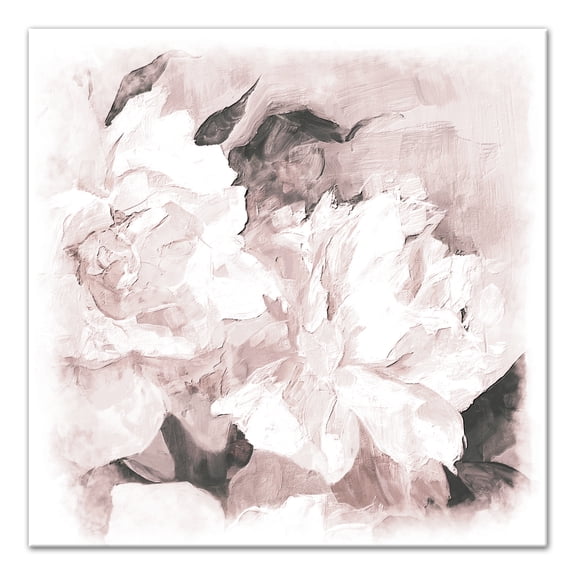 Creative Products Abstract Blush Flowers 30x30 Canvas Wall Art