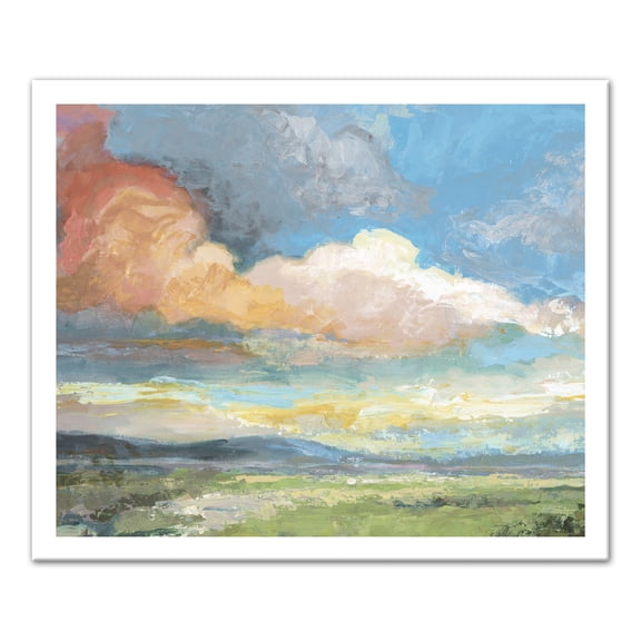 Creative Products Abstract Cloudy Days and Rolling Hills Landscape 20x24 Canvas Wall Art