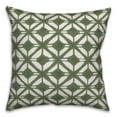 thumbnail image 1 of Creative Products Abstract Diamond Green 16x16 Spun Poly Pillow, 1 of 2