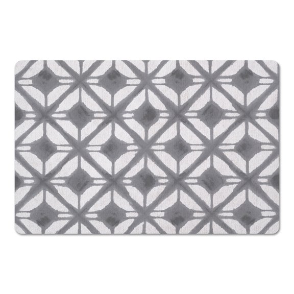 Creative Products Abstract Diamonds Gray 27x18 Floor Mat