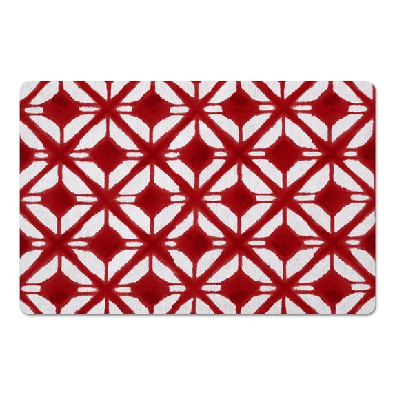 Creative Products Abstract Diamonds Red 27x18 Floor Mat