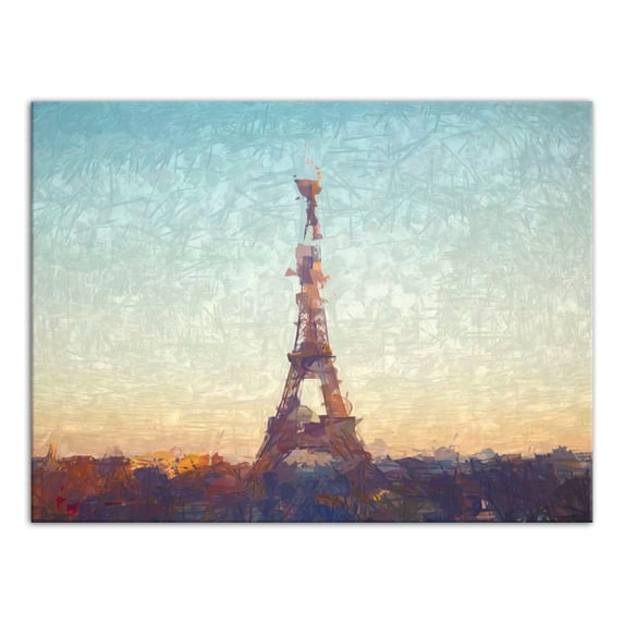 Creative Products Abstract Eiffel Tower 40x30 Canvas Wall Art