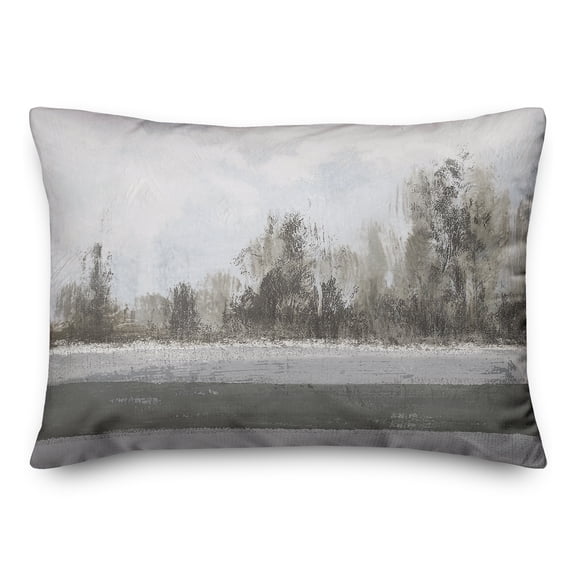 Creative Products Abstract Landscape And Tranquil Water 20 x 14 Spun Poly Pillow