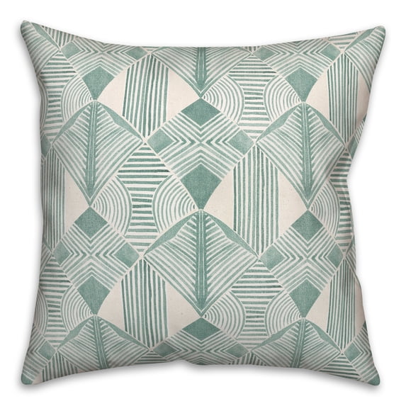 Creative Products Abstract Leaves 16 x 16 Spun Poly Pillow