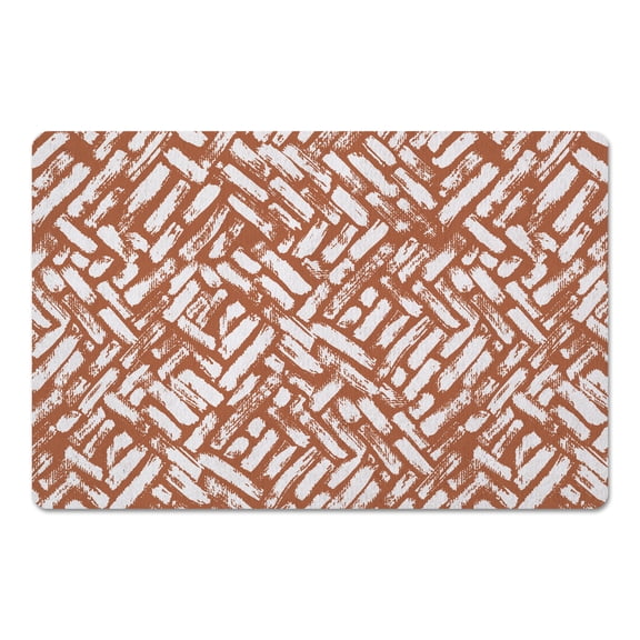 Creative Products Abstract Strokes Copper 27x18 Floor Mat
