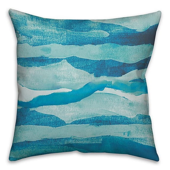 Creative Products Abstract Waves Spun Polyester Throw Pillow - 16x16