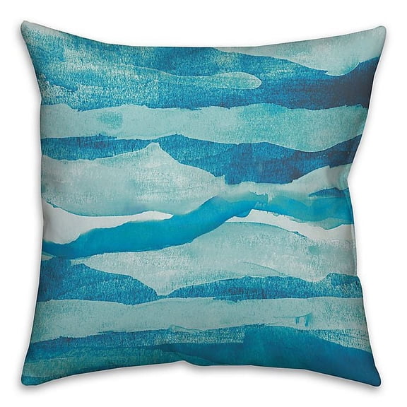 Creative Products Abstract Waves Spun Polyester Throw Pillow - 16x16