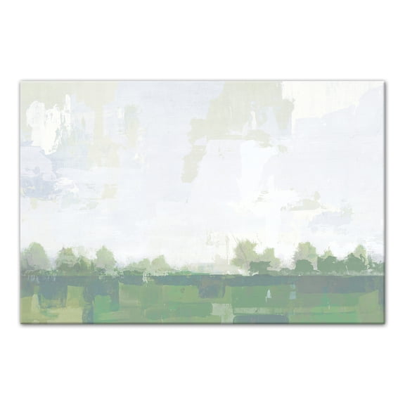 Creative Products Abstracy Patchy Green Landscape 12x18 Canvas Wall Art