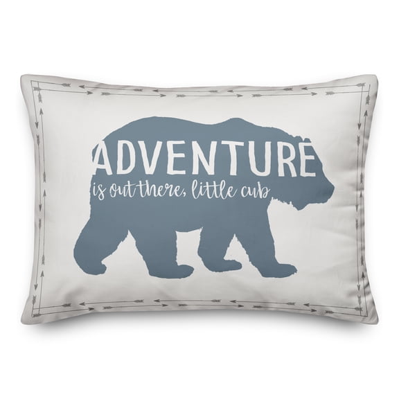 Creative Products Adventure Is Out There Little Cub 14x20 Spun Poly Pillow